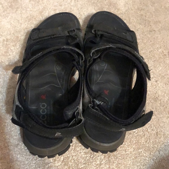 ECCO Men's Offroad Lite 3-Strap Sandal in Black - Picture 5 of 14